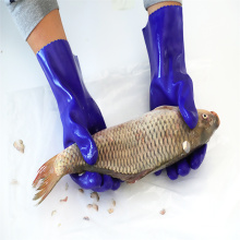 Waterproof Insulated Triple Dipped PVC Chemical Resistant Gloves For Commercial Fishing